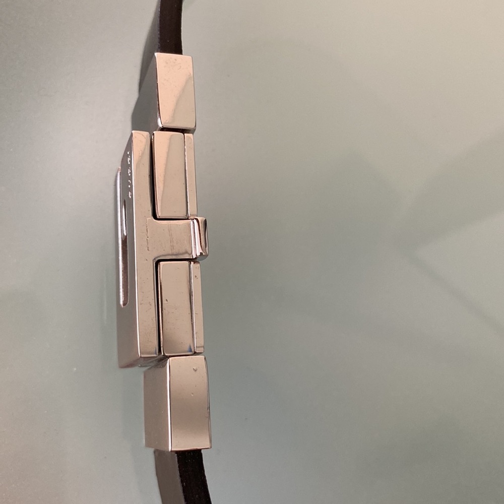 NIB Auth GUCCI leather BELT w/logo buckle 28”/71.5 cm ITALY - Picture 7 of 16